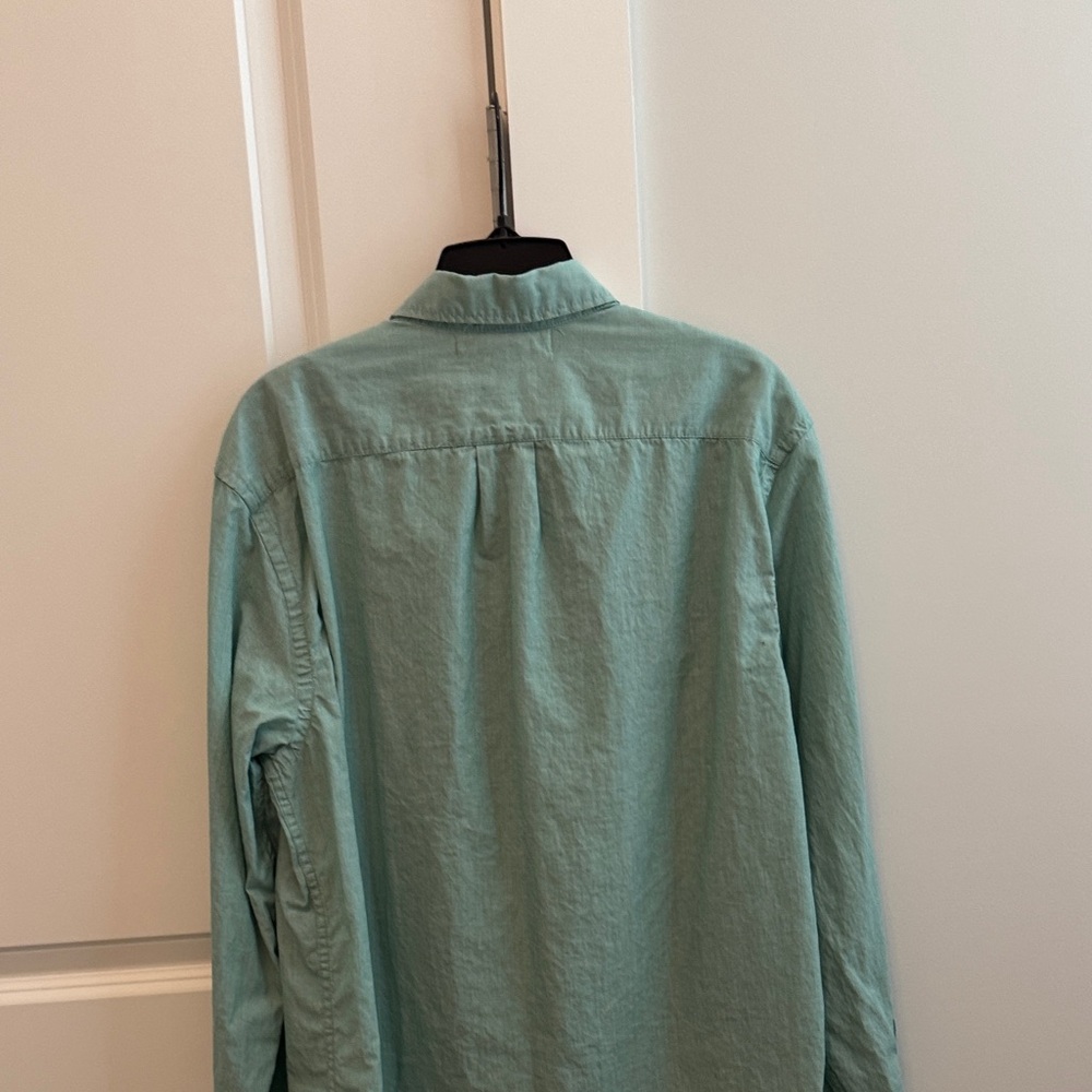 Label of Gerald by H&M Men's Mint Gre by B Button-Down Oxford Shirt - Picture 3 of 4